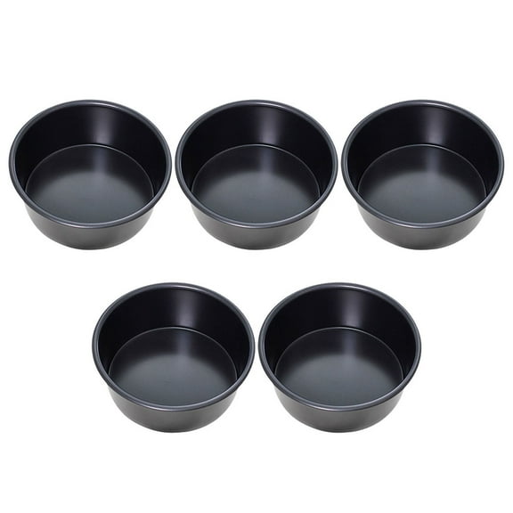AURARMLET 5-Piece Aluminum Round Baking Pans Set Tins for Cooking Baking and Kitchen Use