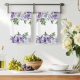 thumbnail image 3 of Purple Flowers Kitchen Towels Set of 1, Spring Watercolor Floral Leaves Plants Absorbent Dish Towels for Kitchen, Microfiber Hand Towel, Quick Drying Tea Towel for Cleaning Decorative Dishcloths, 3 of 7
