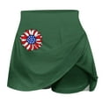 thumbnail image 3 of Faldas de Verano para las Mujeres Impresión Hoja Plisado Tenis Atlético Elástico Pantalones Cortos, Falso Dos Piezas Pantalones Falda para Diario, 3 of 5