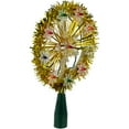 thumbnail image 3 of Northlight 7" Pre-Lit Gold Snowflake Starburst Christmas Tree Topper - Clear Lights, 3 of 5