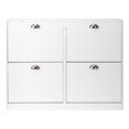 thumbnail image 4 of Ktaxon Wooden Shoe Cabinet 2 Rows 4 Drawers for Entryway, White, 4 of 15