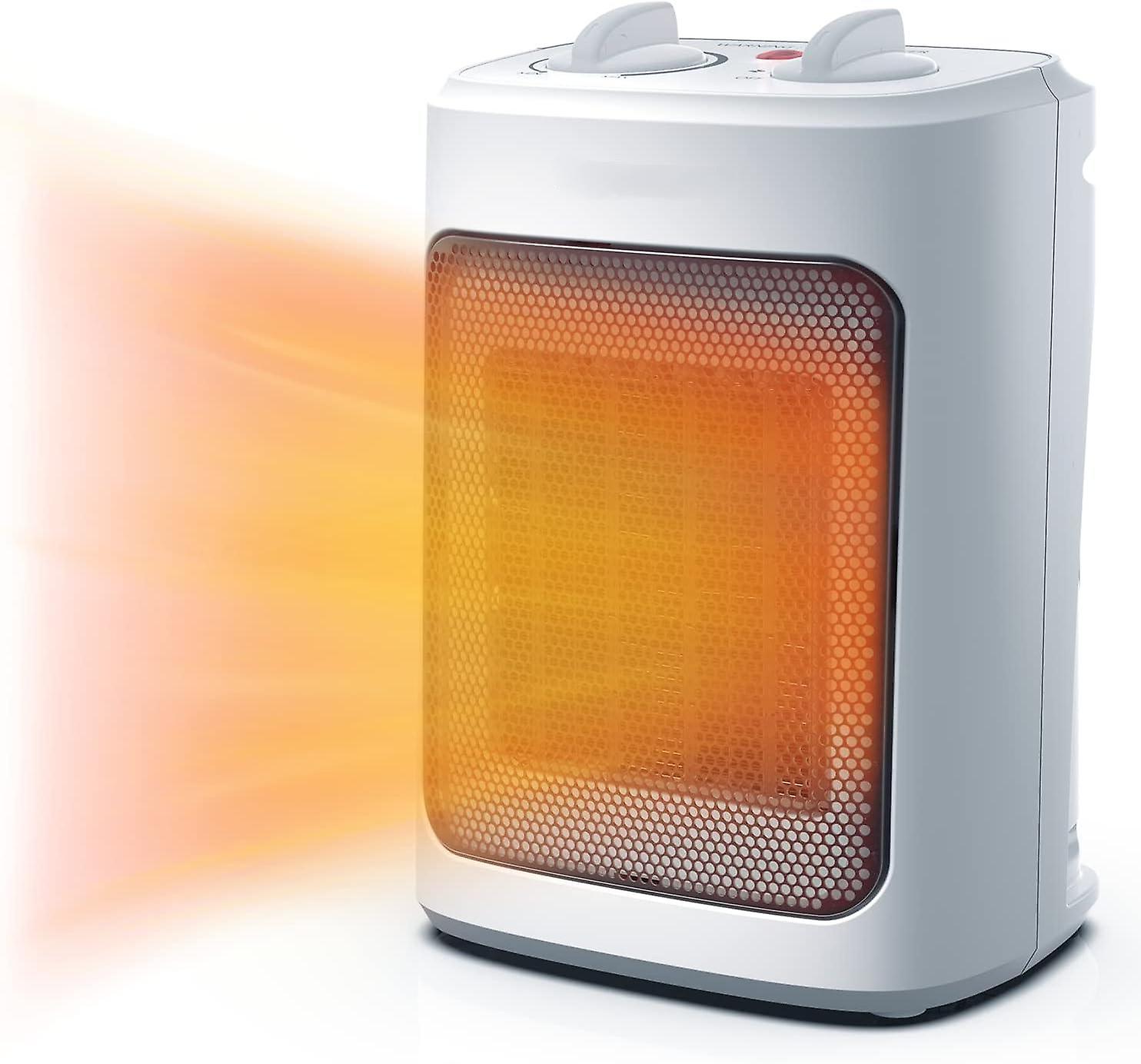 Mini Desk Radiator Mini Ceramic Radiator 2000 W - 3 Power Levels - Compact Supplementary ...