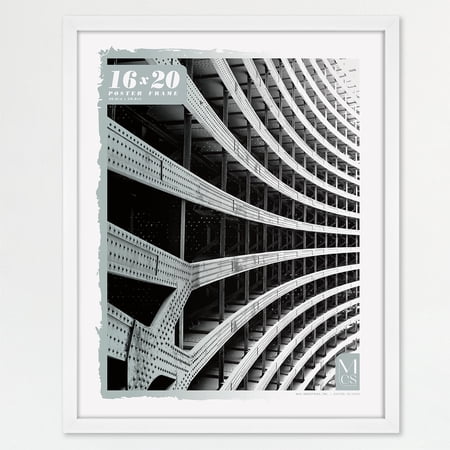 MCS Foundation 16x24 Poster Frame Traditional Brass, Vertical & Horizontal Wall Hanging Large Picture Frame for Photos, Posters & Art Prints (1-Pack)