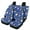 Santa Claus Blue, variant on Jeiento Christmas Car Seat Covers for Front Rear Seats Full Set of 4 Candy Cane Auto Bucket Seat Cushion Rear Bench Protector Van SUV Truck Automotive Interior Accessories Black