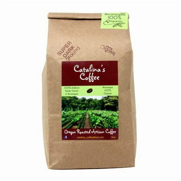 Catalina's Coffee Coffee, Ground, 100% Arabica Super Dark-1 lb