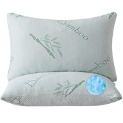 Memory Foam Pillows Set of 2, Firm Hotel Quality Bed Rest Pillow with Cooling Zippered Breathable Cover 2 Pack adjustable pillow comfortable