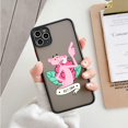 thumbnail image 1 of Fundas a prueba de golpes de dibujos animados para iPhone 13, 12, 11, 14 Pro Max, Mini, XR, XS, 7, 8 Plus, silicona transparente mate, divertida Pantera Rosa Fivean unisex, 1 of 2