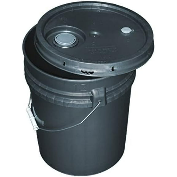 Grey (Gray) 5-Gallon Bucket Kit with Snap-On Lid w/Pour Spout$$Tools & Hardware Other
