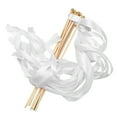 thumbnail image 3 of Dytern Party 10pcs White Wedding Delicate Ribbon Streamers Fairy Stick Cheer Props Party Supplies Favors With Golden Bell Random Style, 3 of 11