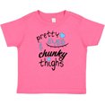 thumbnail image 3 of Inktastic Pretty Eyes and Chunky Thighs Blue Hearts Boys or Girls Baby T-Shirt, 3 of 5