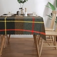 thumbnail image 4 of BRODIE HUNTING WEATHERED TARTAN Rectangular Tablecloth 55"x70" with Lace Edge, Washable Durable Table Cover for Dining, Indoor Outdoor Home Restaurant Decor, 4 of 5