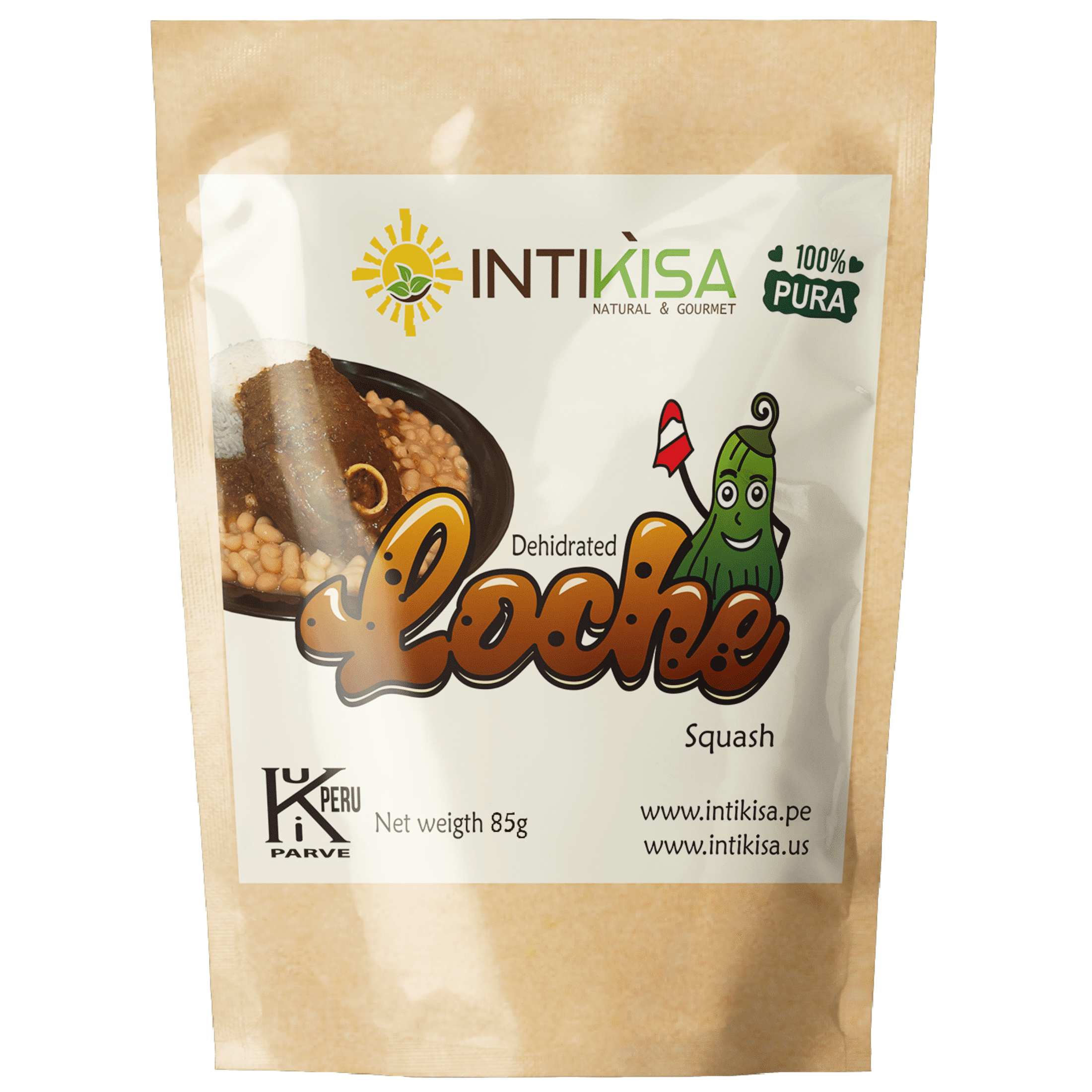 Intikisa Loche Squash Powder, Dried Peruvian Pumpkin, Cooking Ingredient, 3 oz (85 g)