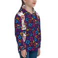 thumbnail image 3 of Fotbe Llama Alpaca Pattern Youth Pullover Hooded Sweatshirt, Boys Hoodie, Kangaroo Pocket Hoodie for Kids Girls -Large, 3 of 6