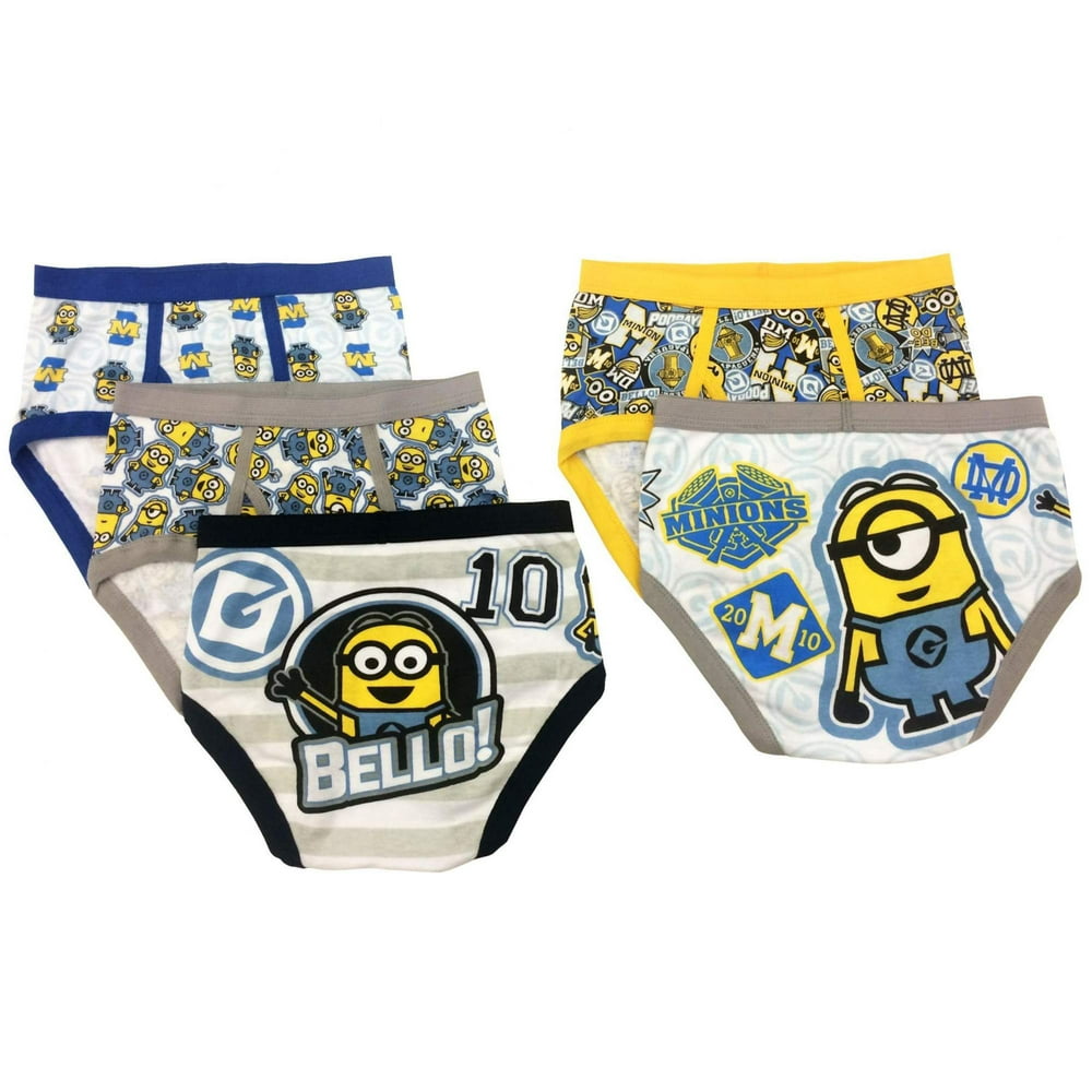 Despicable Me Despicable Me Minions, Boys Underwear, 5 Pack Briefs