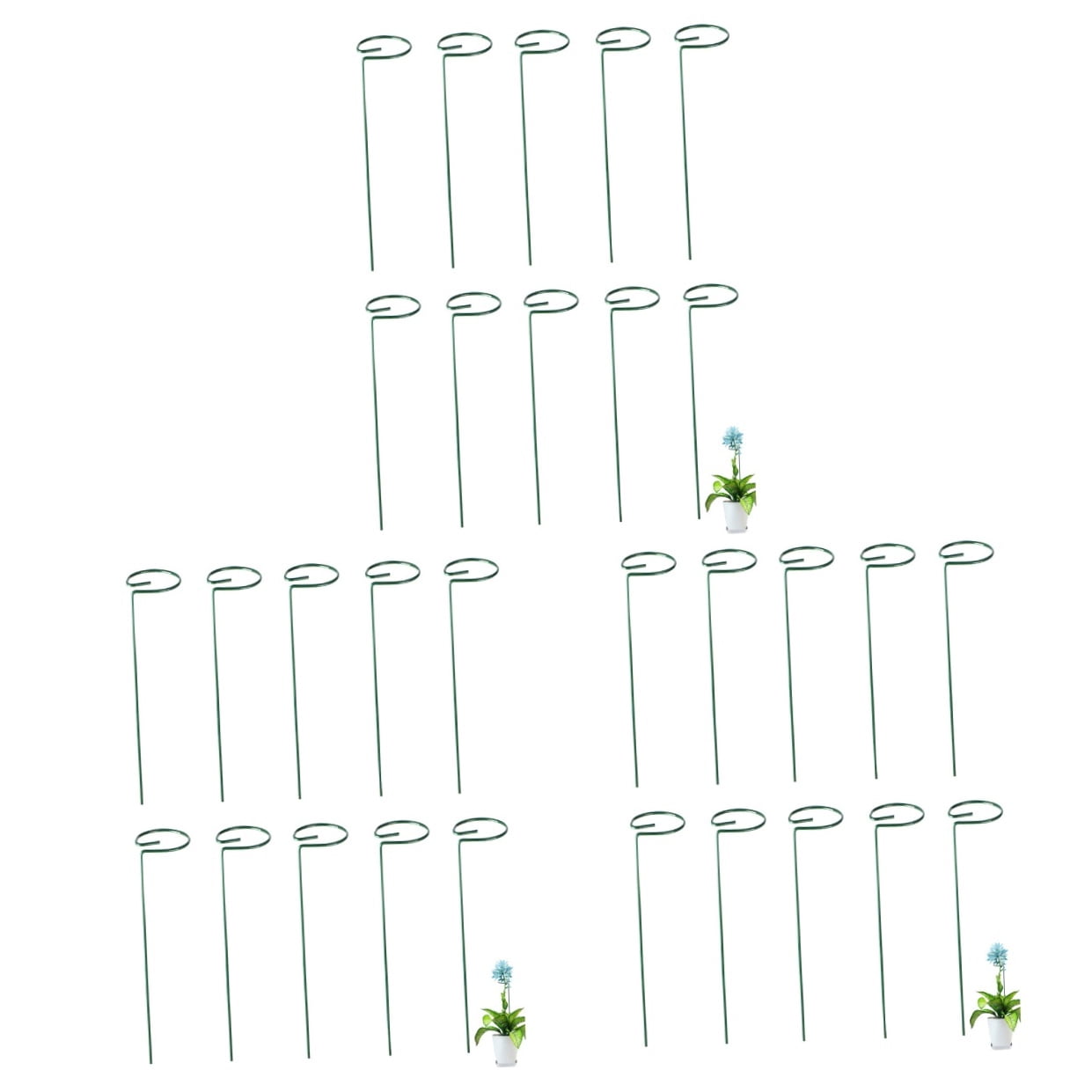 HOMEMAXS 30 Pcs  Potted Plant Flower Support Green Plant Climbing Frame Flower Vine Support Rack