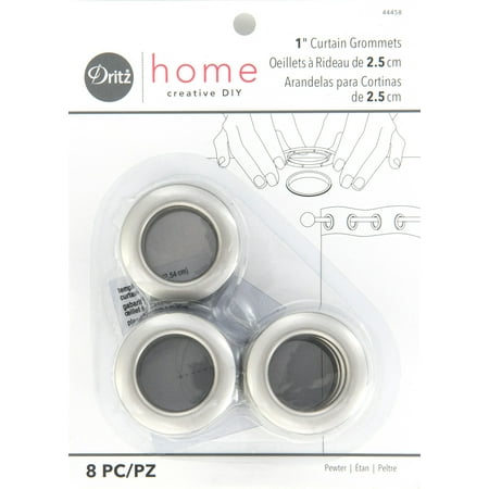 UPC: 0072879444582 | Dritz 1 Curtain Grommets Pewter 8 Sets