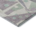 thumbnail image 3 of Addison Rugs Mayfield Premium Machine Washable Transitional Geometric Lilac Rectangle Rug, 5' X 7'6" Machine Washable Transitional Geometric Lilac Oversized Sherpa Throw Blanket, 3 of 7
