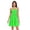 Bright Emerald Green, variant on Women's Strapless Dress High-waist Smocked Casual Dresses A-Line Midi Dress for Summer Vacation, Bright Emerald Green Print S