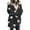Black, variant on Busydd Winter Coats for Women Trendy Stars Print Fleece Jacket Hooded Warm Winter Jackets Casual Zip Up Down Jacket Outerwear with Pockets