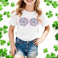 thumbnail image 2 of WhouRiu Girls Fashion Graphic Tees Kids Short Sleeve Crew Neck Tshirt Comfortable Cute Casual Summer T Shirts,8-9 Years, 2 of 4