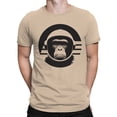 thumbnail image 2 of Gorilla in Space Helmet Graphic Men's Natural T-Shirt, 2 of 3