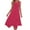 Hot Pink#1, variant on Womens Summer Dresses Print Flora Sleeveless Crew Neck Midi Dresses Irregular A Line Tank Tank Dress Loose Flowy Beaach Vacation Clothes