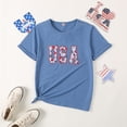 thumbnail image 4 of Okbabeha Mommy and Me Matching 4th of July Outfits Shirt Mom Kids Baby Fourth of July USA Shirt/Romper Family Matching Outfit, 4 of 7