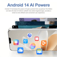 thumbnail image 2 of Unlocked Phone,12GB+512GB 5G Cell Phones,6.8" HD Smartphone, Android 14.0 Cell Phone 6800mAh Battery 72MP Camera Dual SIM Dual Standby(Black), 2 of 7