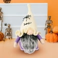 thumbnail image 2 of Taotanxi Halloween Gnome - Fall Holiday Decor Seasonal Decorations - Scandinavian / Swedish / Nordic Plush Figurine - 9.84" Elf with Beard Ornament for Shelf (White), 2 of 5