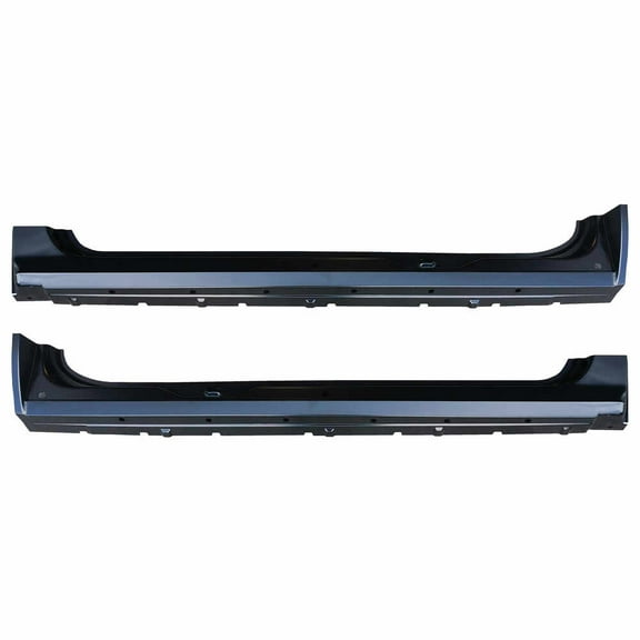 OE Style Rocker Panel - PAIR. Fits 07-13 Chevrolet Pickup Silverado Extended Cab, 07-13 GMC Pickup Sierra Extended Cab