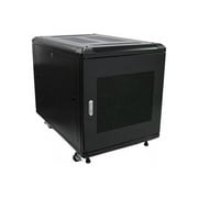 RK1236BKF 12U 36in Knock-Down Server Rack Cabinet with Casters