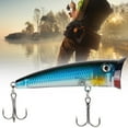 thumbnail image 4 of Artificial 7cm Plastic Fishing Hard Bait Floating Popper Fish Like Fishing Lures Accessory(5#), 4 of 8