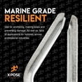 thumbnail image 3 of Galvanized Steel Thimbles for Wire Rope - 1/8 Inch - Marine Rigging, Sailing, Boat Anchor, Fishing, Railing, DIY, Hobby, Commercial, Industrial Applications - by Xpose Safety Pack of 12, 3 of 6