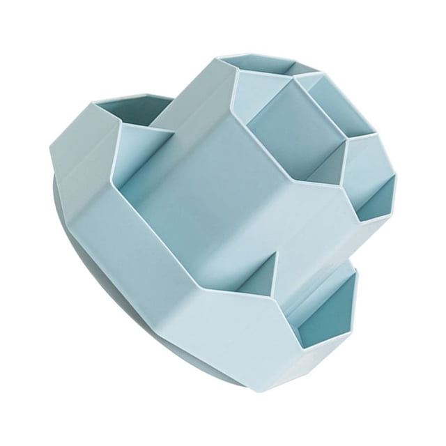 Sidaley Organizador de oficina giratorio resistente y duradero, rotación de 360° para fácil acceso, multifuncional Carpetas de archivos azul
