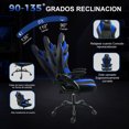thumbnail image 3 of FOH Silla Gamer, Ergonomica Reclinable hasta 135°, con Apoyabrazos Ajustables Adelante y Atras, Cojin Cervical y Lumbar Ajustables, Tela Transpirable, Capacidad de Carga, 3 of 7