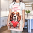 thumbnail image 4 of Happy Valentine's Day Cavalier King Charles Spaniel Brings Love Heart Apron Dog Lover Gifts for Cooking Grilling Baking Painting Gardening - 02028, 4 of 5