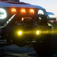 thumbnail image 1 of KC Hilites Driving/Fog Light 97147 Driving/Fog Light; Flex Era; 3 Dual Mode LED Bulb; 3-1/2 Inch Height X 3.6 Inch Width Triangular Design; 35 Watt Forward Projecting Light/55 Watt Peripheral Light, 1 of 17