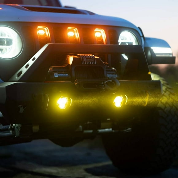KC Hilites Driving/Fog Light 97147 Driving/Fog Light; Flex Era; 3 Dual Mode LED Bulb; 3-1/2 Inch Height X 3.6 Inch Width Triangular Design; 35 Watt Forward Projecting Light/55 Watt Peripheral Light