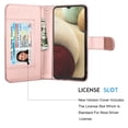 thumbnail image 5 of Takfox Wallet Case for Samsung Galaxy A12, for Galaxy A12 Case 6.5", PU Leather ID Credit Card Slots Holder Folio Flip [Detachable] Kickstand Magnetic Phone Cover & Wrist Strap -Rose Gold, 5 of 6