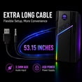 thumbnail image 6 of W-206RE RGB Gaming Speakers for PC, Bluetooth & USB Desktop Speakers for Gaming PC and Monitor, Touch Control Stereo Computer Speakers with 21 LED Light es, 6 of 14