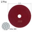 thumbnail image 2 of Uxcell 5-Inch 500 Grits Diamond Polishing Pad Wet/Dry for Stone Concrete Marble 2 Pack, 2 of 5