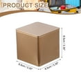 thumbnail image 2 of Uxcell Square Tin Box, Metal Storage Tin Box Portable Storage Container with Lid for Tea Candy Treats Gifts Favor Champagne, 2 of 7