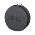 thumbnail image 2 of Bolsa de almacenamiento de cables , estuche de transporte, regalo, portátil, gris, resistente, organizador de accesorios con cierre de cremallera Redondo, 2 of 8