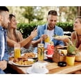 thumbnail image 3 of BIMENDOS Set de 6 Vasos Lata de Vidrio 16 oz con Tapa - Incluye Pajas de Vidrio y Cepillo para Limpieza - Para Bebidas, Smoothies, Caf&eacute; - Ideal para Regalo (6pcs), 3 of 7