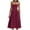 Hot Pink, variant on Womens Maxi Dresses with Pockets Sleeveless Square Neck Solid Color Spaghetti Strap Summer Dresses for Women Black S