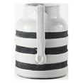 thumbnail image 4 of 7" Rustic White and Blue Stripe Ceramic Jug, 4 of 5
