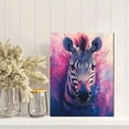 thumbnail image 2 of Qisvanset Framed Canvas Wall Art 12x16 Inch Watercolor Zebra Animal Modern Home Wall Art, 2 of 5