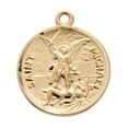 thumbnail image 3 of St. Michael Gold Medal Necklace, 3 of 10