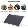 thumbnail image 4 of 1pc 30W Portable Solar Panel, 5V Solar Plate With USB Safe Charge Stabilize Battery Charger For Power Bank Phone Outdoor Camping Home, 4 of 4