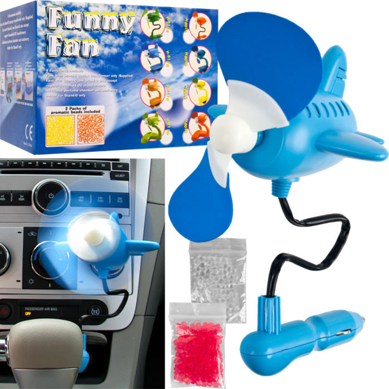 Stalwart 12V Airplane Shaped Auto Air Freshening Scent Fan